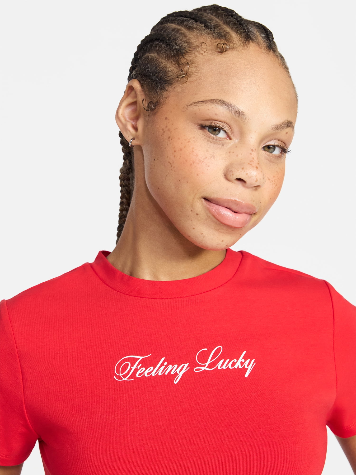 No Boundaries Graphic Baby Sleep Tee with Short Sleeves, Women's XS-XXL