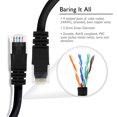 thumbnail image 3 of Cable Ethernet GEARit Cat5e, paquete de 50, 0,6 m, negro, 3 of 8