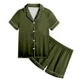 thumbnail image 4 of Zshosam Girls Pajamas Girls Pajamas Summer Short Sleeve PJs Set Soft Sleepwear Trendy 2 Piece Loungwear for Big Kids Size 4T 5T,(AG 4-5 Years), 4 of 4