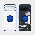 thumbnail image 2 of Dteck Clear Case for Google Pixel 9 Pro XL,Shockproof Plating TPU Ring Holder Kickstand Magnetic Case Slim Transparent Back Cover for Google Pixel 9 Pro XL,Blue, 2 of 5