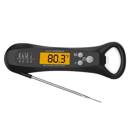 

Fovolat Grill Thermometer|Accurate Instant Read Thermometer with LCD Display|Waterproof Cooking Thermometer Digital Food Probe for Kitchen Outdoor Grilling BBQ