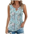 thumbnail image 2 of Ahuyic Womens Sleeveless Top,Tank Tops for Women,Ladies Spring And Summer Casual Solid Color Sleeve Round Neck Sleeve Round Neck Top/Shirt, 2 of 4