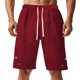 thumbnail image 2 of Hombres Carga Pantalones Cortos con Bolsillos, Color Sólido Casual Gran Bolsillo Botón Cordón Elástico-Cintura Mitad de Carga, 2 of 7