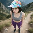 thumbnail image 3 of Summer Outdoor Sun Unisex 3D Printed Baseball Cap for Men and Women - Adjustable Tie Dye Snapback Hat - Ideal for Hiking and Outdoor Activities, 3 of 5