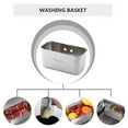 thumbnail image 5 of NUOLUX Stainless Steel Sink Draining Storage Basket Storage Rack with Suction Cup, 5 of 6
