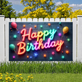 thumbnail image 6 of Decorative Design Happy Birthday Banner Neon Style Celebration Decoration Colorful Lights Display for Party Event Indoor, 6 of 7