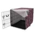 thumbnail image 3 of Sheep Dog Crate Cover, Cheerful Pattern with Funny Cartoon Style Sheep Characters with Big Smiles and Stars, Easy to Use Pet Kennel Cover for Dogs, 35" x 23" x 27", Multicolor, by Ambesonne, 3 of 6