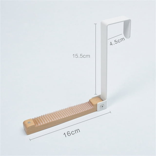MesaSe Over the Door Clothes Rack Foldable Wooden Door Hook Non Punching Clothes Hanger and Seamless Storage Rack Clothes Hangers Non Slip Over the Door Clothes Hanger