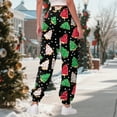 thumbnail image 6 of UngA Women Christmas Pants High Waisted Baggy 2025 Cinch Bottom Sweatpants Gym Jogger Women's Sweatpants,Size XXL, 6 of 6