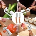 thumbnail image 6 of Zero Snag Wooden Kitchen Tool, 2-in-1 Multifunctional Stainless Steel Vegetable Handle Peeler with Built-in Bottle Opener, Zero Snag Wooden Peeler for Potato, Pumpkin, Papaya (2PCS), 6 of 7