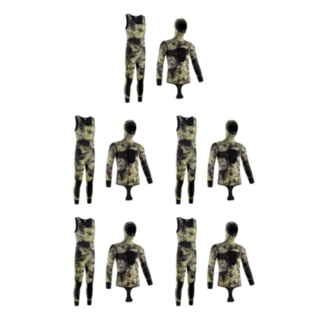 Traje completo Advancent de camuflaje de neopreno 3MM Gris coral L para pesca submarina y natación