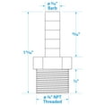 thumbnail image 5 of Seachoice Brass Male Hose Barb, 5 of 5