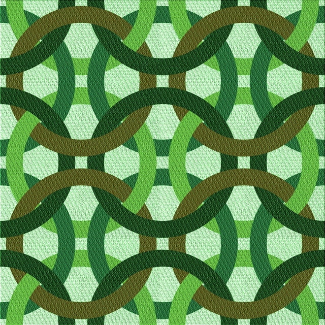 Ahgly Company Tapis d'Intérieur Lavable en Machine Carré Vert Transitionnel, 6 Pieds Carré