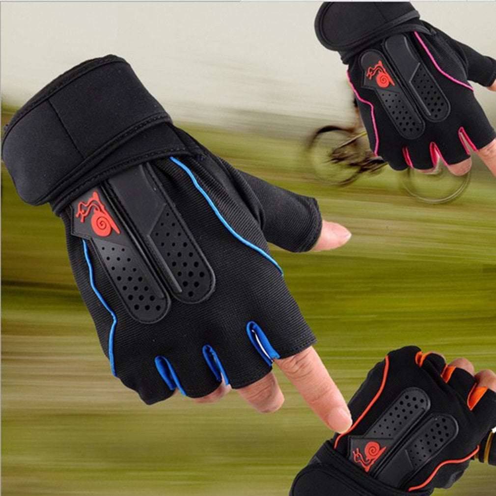 Men Women Sports Gym Gloves Half Finger Breathable Weightlifting Fitness Gloves Dumbbell Weight