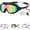 A, variant on Splashy Eyes Goggles, HD Anti-Fog UV Protection Leak-Proof, Easy Snap-On + No Hair Pulling + Nose Clip & Ear Plugs(C)