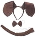 thumbnail image 4 of Diadema con orejas de perro Perfecl conjunto de pajarita y cola larga disfraz para fiesta, 4 of 8
