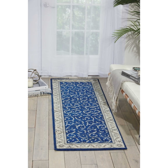 Nourison Somerset Navy Area Rug ST02 5'3" x 7'5"