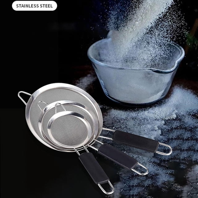 Colador de malla fina BLESIY Acero inoxidable 3 Piezas