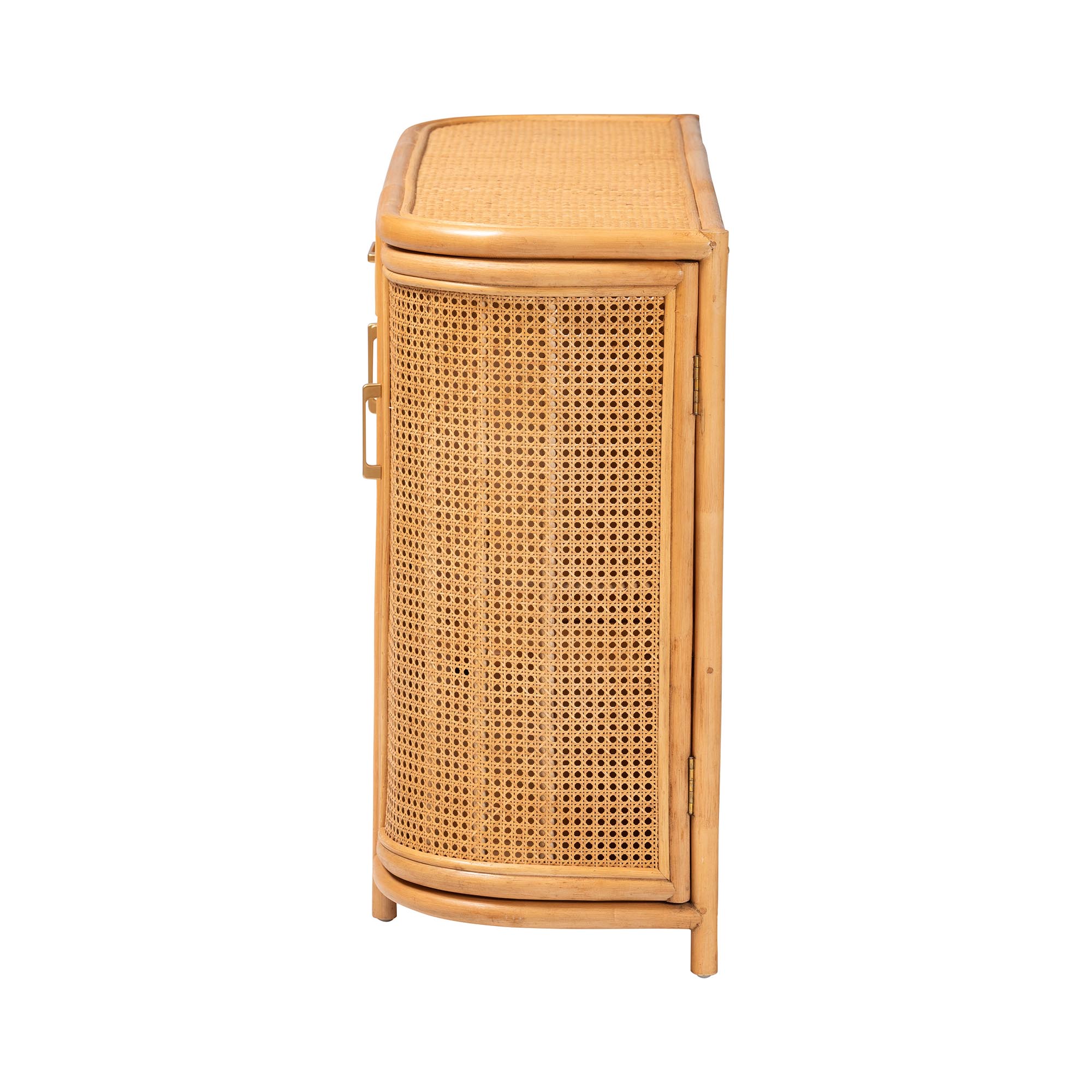 bali & pari McKenna Boho Sideboard, 2-Drawer, Light Honey