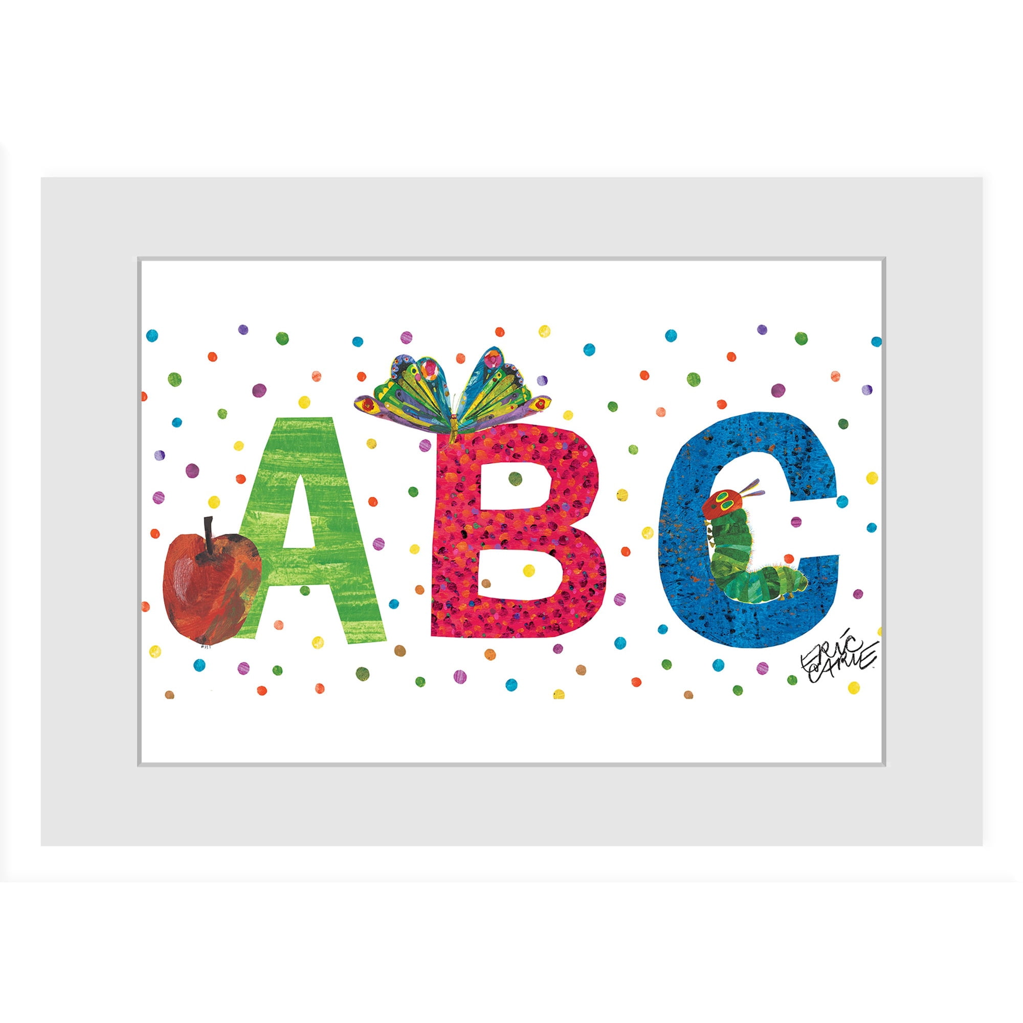 Eric Carle ABC Letters Framed Art Print