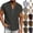 Dark Gray, variant on Afuyipoi T-Shirts Men,Half V-Neck Tops Solid Color Casual Button-Up Short-Sleeve Tees Blue XL