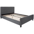 thumbnail image 1 of Tribeca Queen Size Tufted Upholstered Platform Bed in Dark Gray Fabric, 1 of 6