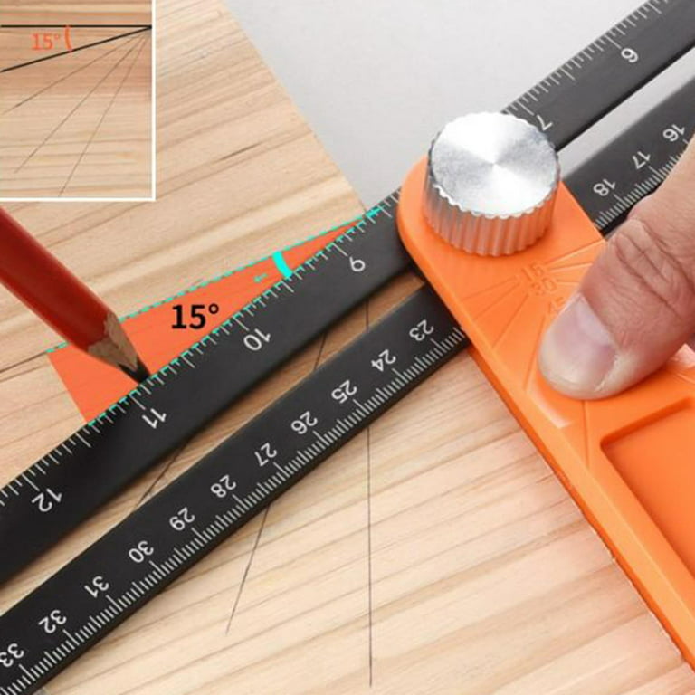 Carpenter Measuring Set Square Bamboo Ruler Square Measuring Tool Wooden T  Ruler - China Ruler, T Ruler