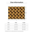thumbnail image 5 of Uemuo Chocolate Plaid Sunflower A Printed Throw Blanket for Couch, Fluffy Fuzzy Blankets for Bed, Sofa, Cozy Flannel Faux Fur Blanket-50"x40", 5 of 6