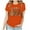 Orange, variant on Novelty Graphic Tees for Women Happy Easter Bunny Print T-Shirt Cute Leopard Rabbit Tee Tops Sales of Today Wine M