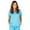 Water Blue, variant on UltraSoft Premium 3 Pocket Mock Wrap Medical Scrub Top For Women - JUNIOR FIT 36147-X-Small (Water Blue)