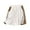 White, variant on WAYUTE Womens Shorts 2025 Summer New Comfortable and Linen Stitching Contrast Shorts Loose Casual Elastic Five Point Wide Leg Pants
