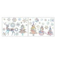 thumbnail image 1 of SZXZYGS Christmas Stickers Santa Snowman Glass Window Decoration Snow Stickers Window Stickers on Both Sides（2Pc）, 1 of 4