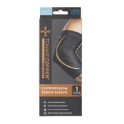 Tommie Copper Sport Spandex Compression Elbow Sleeve, Black, Adult Small/Medium, 1 Count per Pack