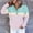 Pink, variant on ITSAME Hoodie for Womens, Long Sleeve Casual Pullover Color Block Fashion Hooded Sweatshirt Black XL