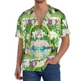 thumbnail image 3 of KLL Graphic Easter Easter Basket Print Men's Shirt Short Sleeve Button Down Summer Cuba Beach Shirts- 3X-Large, 3 of 7