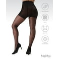 thumbnail image 6 of MeMoi Women's Crystal Sheer Control Top Pantyhose - Womens - Female (Q1, Black), 6 of 7