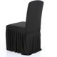 thumbnail image 5 of Funda para sillas con pliegues elegantes y elásticos, ideal para banquetes, bodas y eventos especiales, disponible en negro., 5 of 6