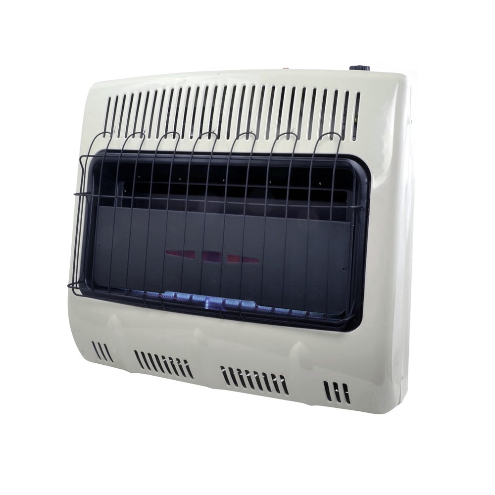 Mr. Heater 30,000 BTU Vent Free Blue Flame Propane Heater in White -  Walmart.com