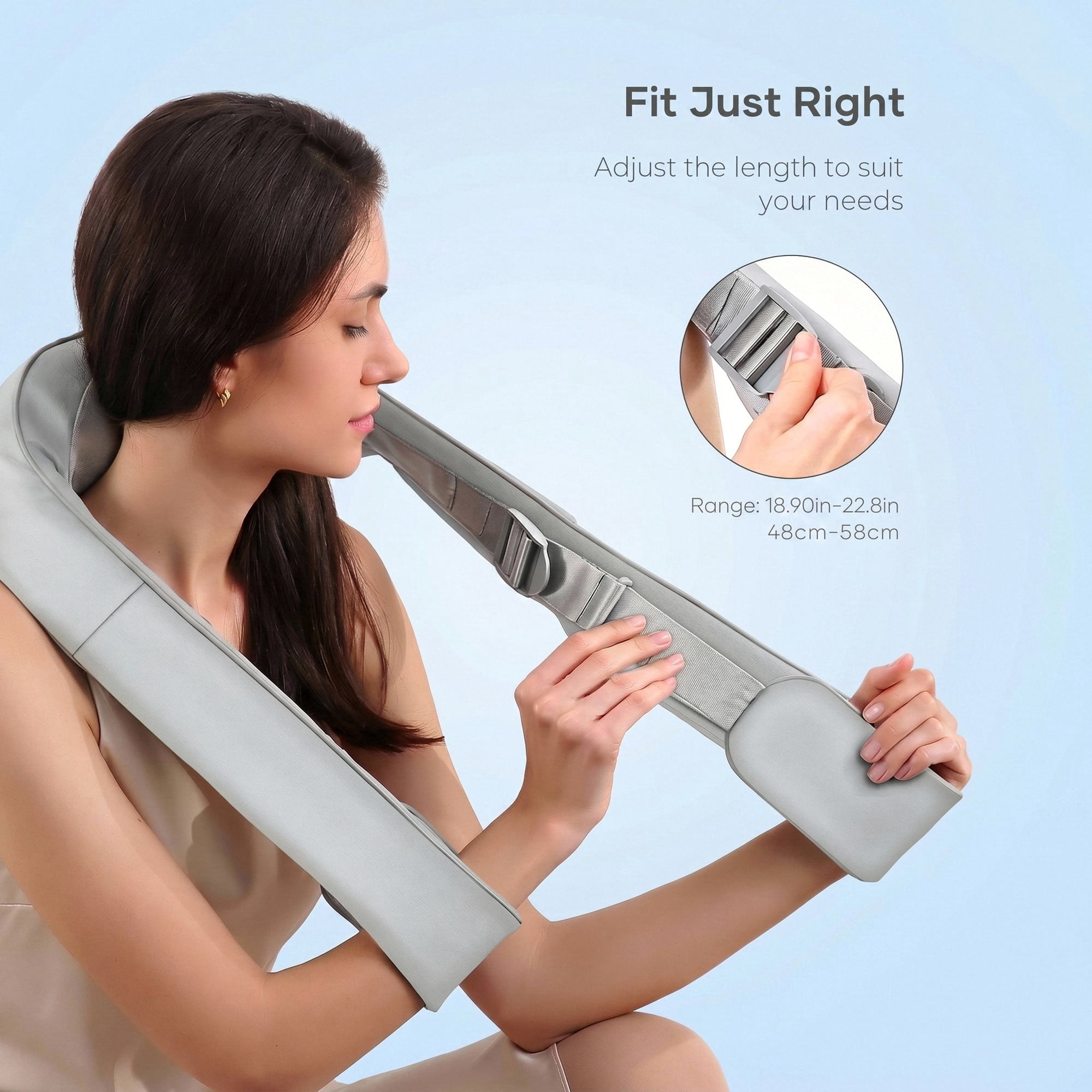 Naipo Neck Massager with Heat, Shiatsu Deep Tissue Kneading for Muscle Pain Relax Relief, Ideal Gift for Men and Women