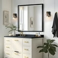 thumbnail image 2 of LNC Lainanger 6.3-in W 1-Light Polished Gold Modern/Contemporary LED Wall Sconce, 2 of 14