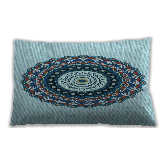 Ahgly Company Outdoor Rectangular Contemporary Lumbar Throw Pillow, 13 inch by 19 inch