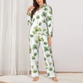thumbnail image 2 of Fuzoiu St Patrick's Day3 Print Women's Long-Sleeved Pajama,Lounge Button Down Nightwear,Womens Notch Collar Pajama Set-Large, 2 of 7