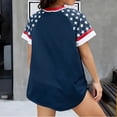 thumbnail image 3 of Evdexr Women's Usa 250th Anniversary Jersey Shirts Short Sleeve Usa Flag Patriotic Jerseys Stars Stripes Oversized 4th Of July Baseball Tops M, 3 of 6