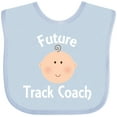 thumbnail image 3 of Inktastic Future Track Coach Occupation Boys or Girls Baby Bib, 3 of 4
