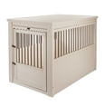 ECOFLEX® Dog Crate End Table Antique White Extra Large