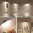 thumbnail image 4 of Wall Mounted Wireless Picture Light with Remote Control, Dimmable, Battery Powered, Adjustable 13-Color RGB Painting Light - Perfect Black【GKS】 black, 4 of 5