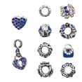 thumbnail image 3 of Cuentas de aleación, 10 piezas de cuentas perforadas sueltas con agujeros grandes, cuentas para pulseras, rendimiento confiable, 3 of 12