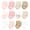 Blush Safari, variant on Basics Infant Baby Cozy Terry Baby Sock 12-Pack, Lumberjack Moose, 6-12 Months
