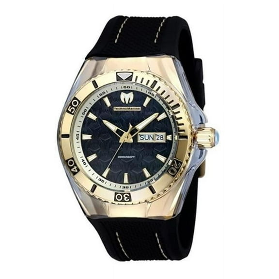 TechnoMarine Cruise Monogram Black Mother of Pearl Men's Watch 115213