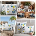 thumbnail image 5 of Cartoon Laundry Room Outdoor Waterproof Pillow Covers, Modern Minimalist Decorative Square Throw Pillowcase Sofa Cushion Sham for Patio/Couch/Chair, 16"x16" 2 Pack, 5 of 8
